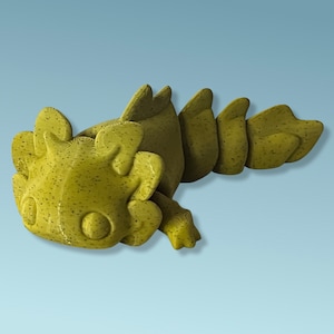 3D Printed Axolotl Tadpole: Articulated Fidget Toy