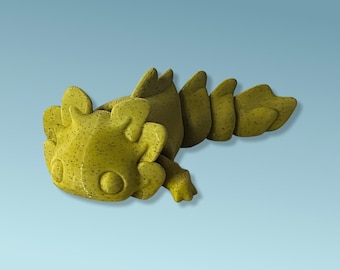 3D Printed Axolotl Tadpole: Articulated Fidget Toy