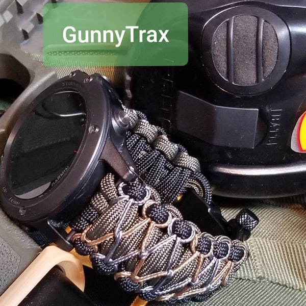 Garmin Fenix 1 2 3 5 5x 5s 6 6x 7 Pro INSTINCT Venue Tactix Quatix 1 2 3 D2 935 Forerunner Vivoactive 3 Approach Premium paracord watch band