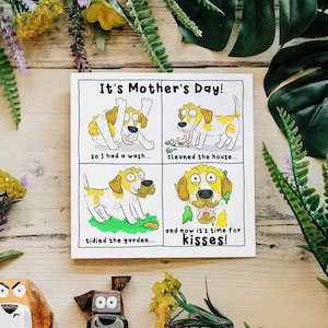 Mother's Day Card From The Dog, Mother's Day From Dog, Card From Dog, Dog Mom Card, Dog Mother's Day Gift, From The Dog Card, Dog Kisses