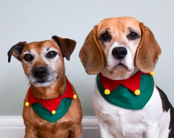 dog christmas outfit elf