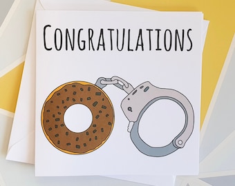 Police Officer, Police Congratulations, Police Retirement Card, Police Academy, Police Wife, Law Enforcement, Academy Gift Card