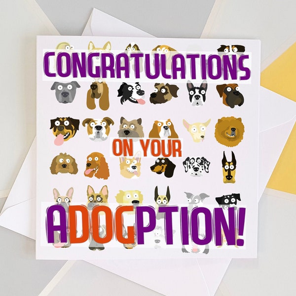 Rescue Dog Card, Dog Adoptie Card, Nieuwe Dog Card, Rescue Shelter Dog, Rescue Dog Gefeliciteerd, Nieuwe Dog Adoptie, Dog Gefeliciteerd Card