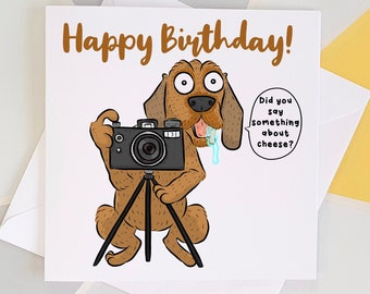 Camera Birthday Card Etsy
