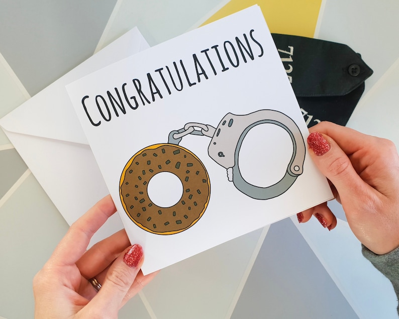 Police Officer, Police Congratulations, Police Retirement Card, Police Academy, Police Wife, Law Enforcement, Academy Gift Card image 3