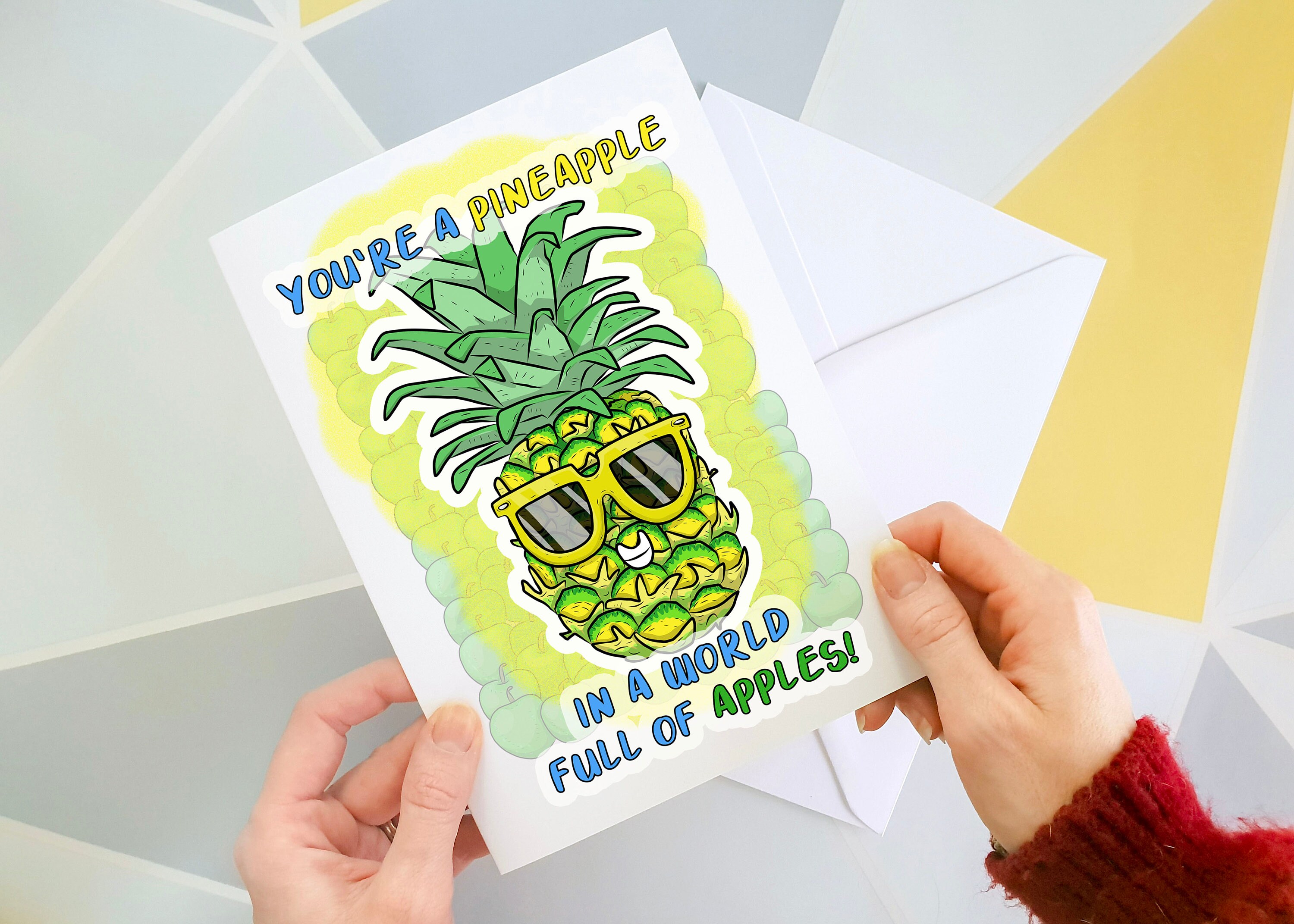 Pineapple Card Cute Birthday Card Best Friend Card Etsy