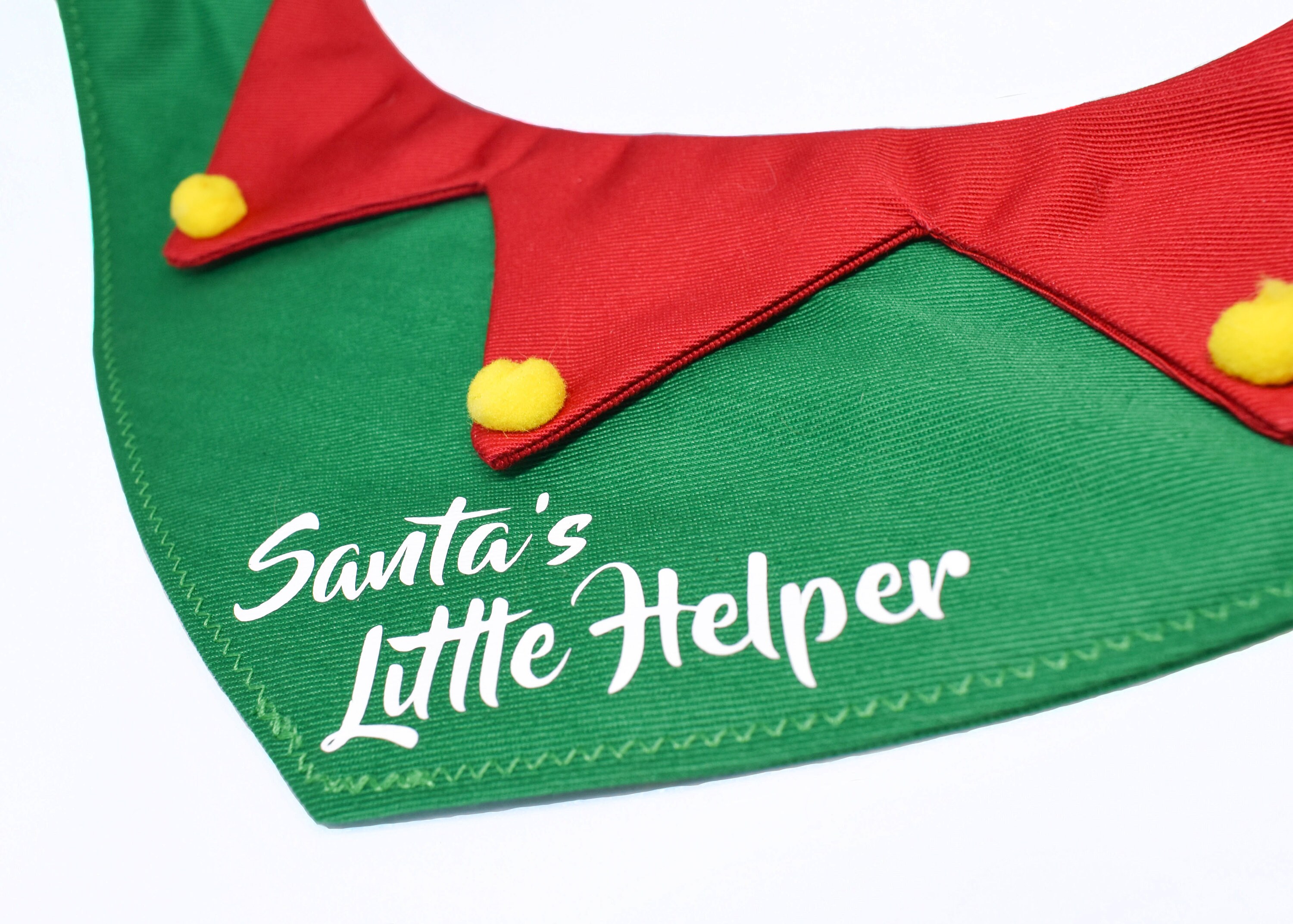 Elf Dog Bandana Personalised Christmas Dog Bandana Dog Etsy
