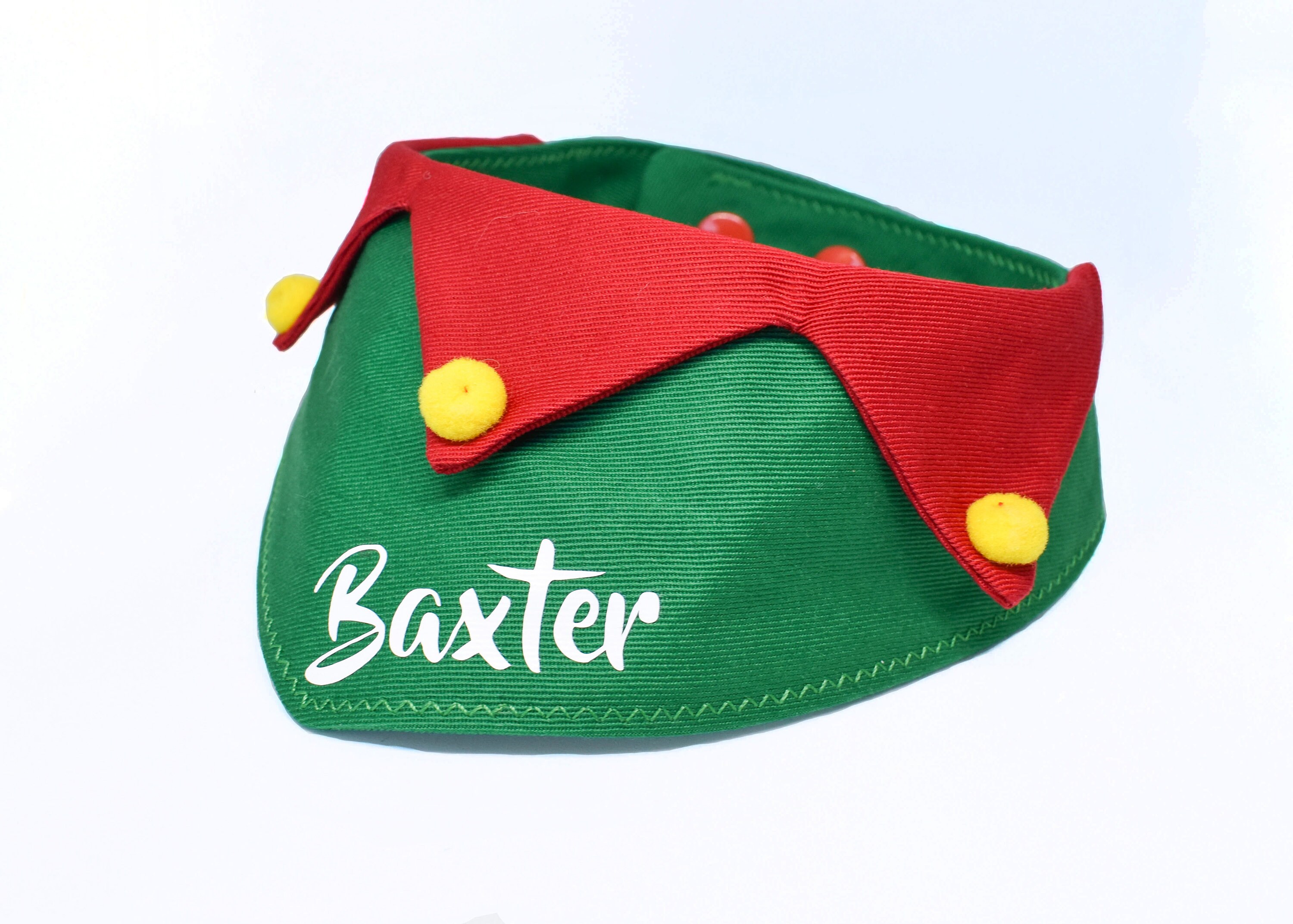 Elf Dog Bandana Personalised Christmas Dog Bandana Dog Etsy