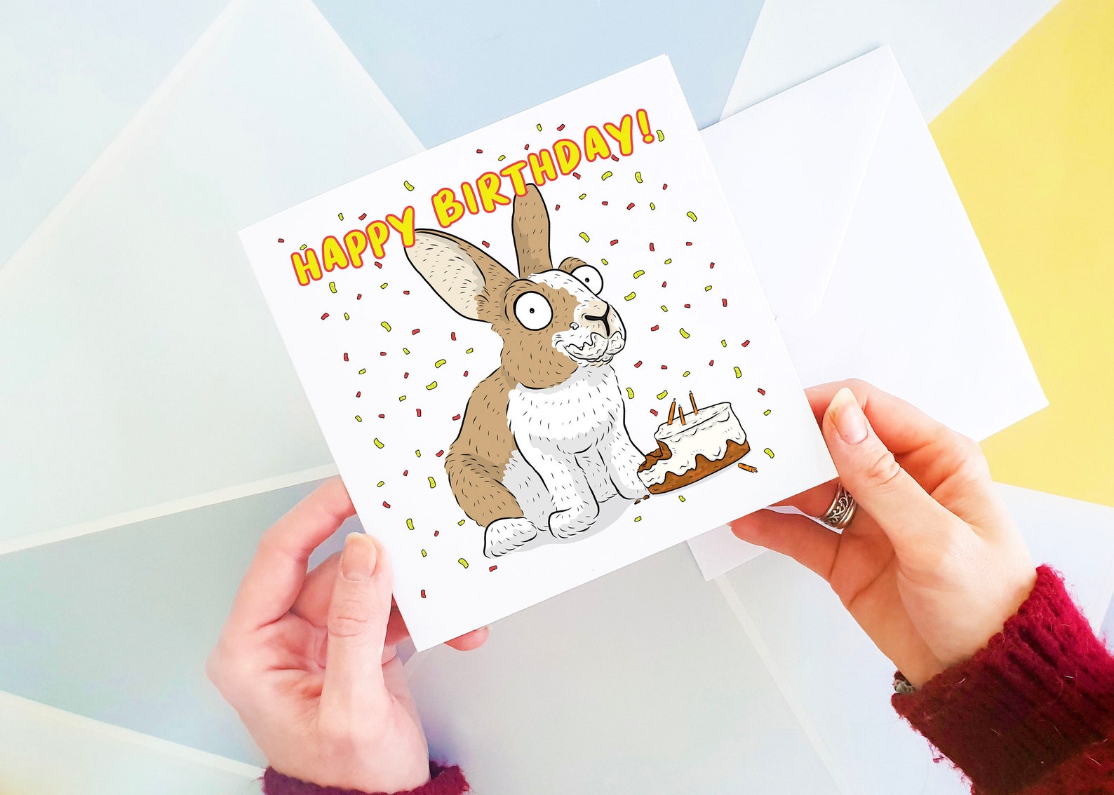 Geburtstagskarte Hase Geburtstagskarte Geburtstagskarte Etsy