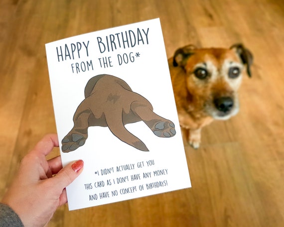 birthday-card-from-the-dog-happy-birthday-from-the-dog-funny-etsy