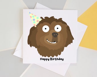 Newfoundland Birthday Card, Newfoundland Dog, New Foundland, Funny Dog Birthday, Newfoundland Gift, Cute Dog Card