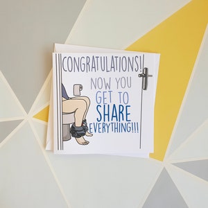 Congratulations Card, Engagement Card, Wedding Cards, Moving In Together, New Home Card, First Home Card, Funny Moving In Card, New Home 画像 2
