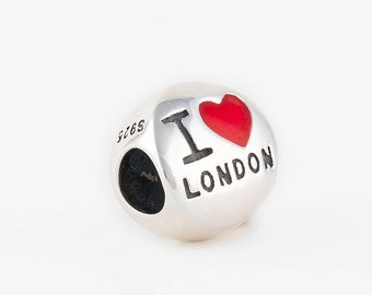 925 Sterling Silver 'I Love London' Charm