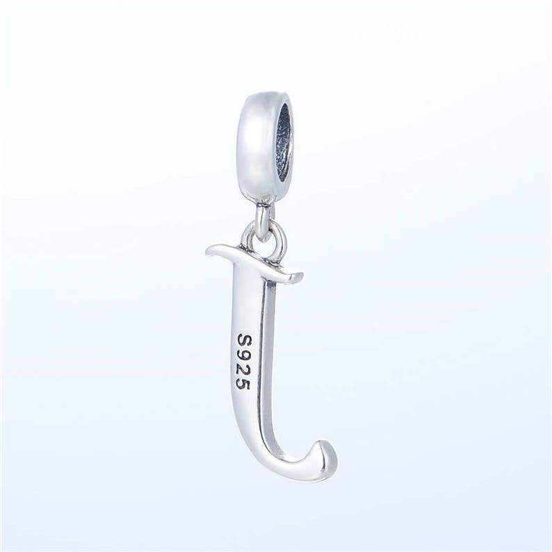 Letter J Necklace Personalised Gift for Her Silver J Etsy UK