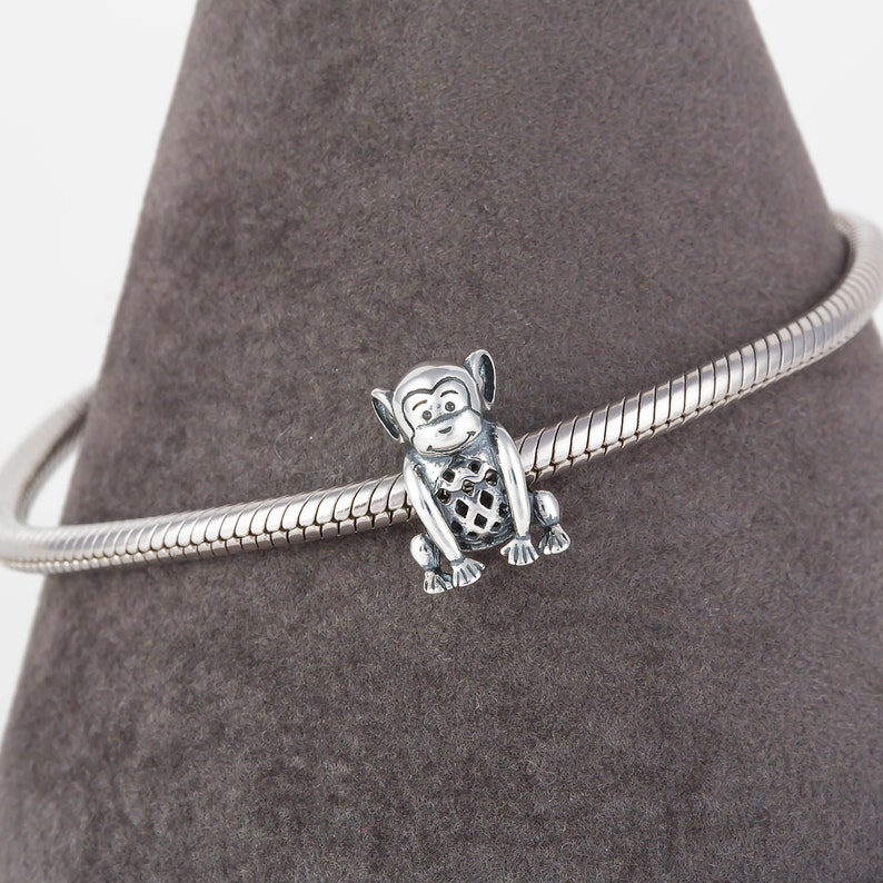 Monkey Charm for Bracelet Lucky Monkey Necklace Pendant Etsy UK