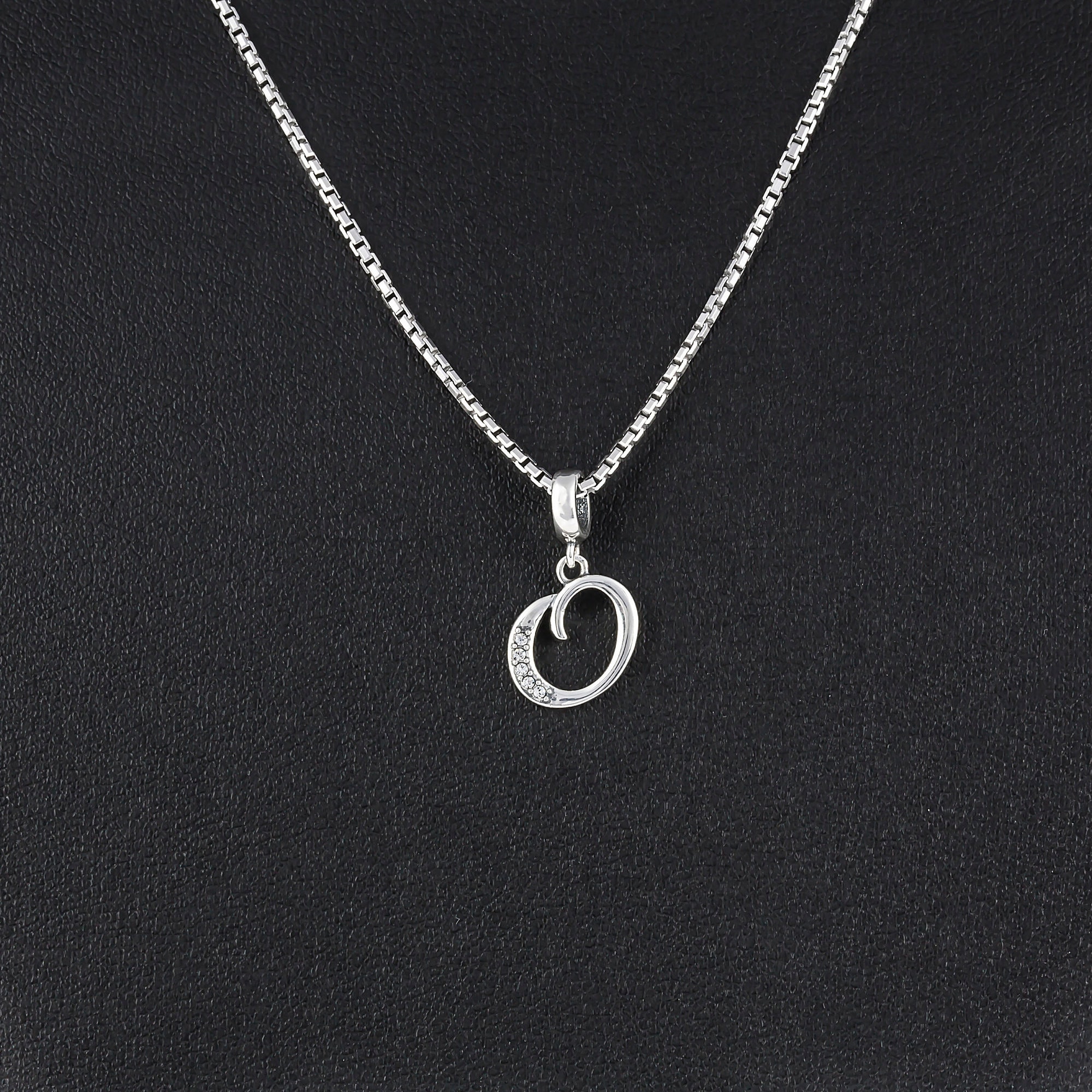 Letter O Necklace Personalized Jewelry Gift for Her Silver Etsy