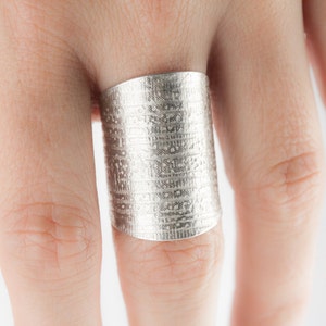 silver ring cuff