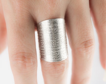 silver ring cuff