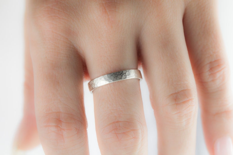 Modern band ring / stack ring image 3