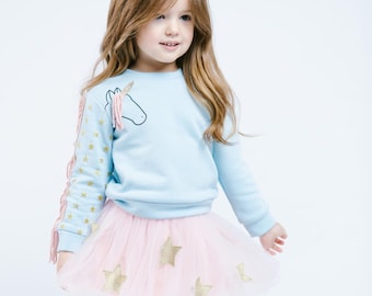girls unicorn sweater