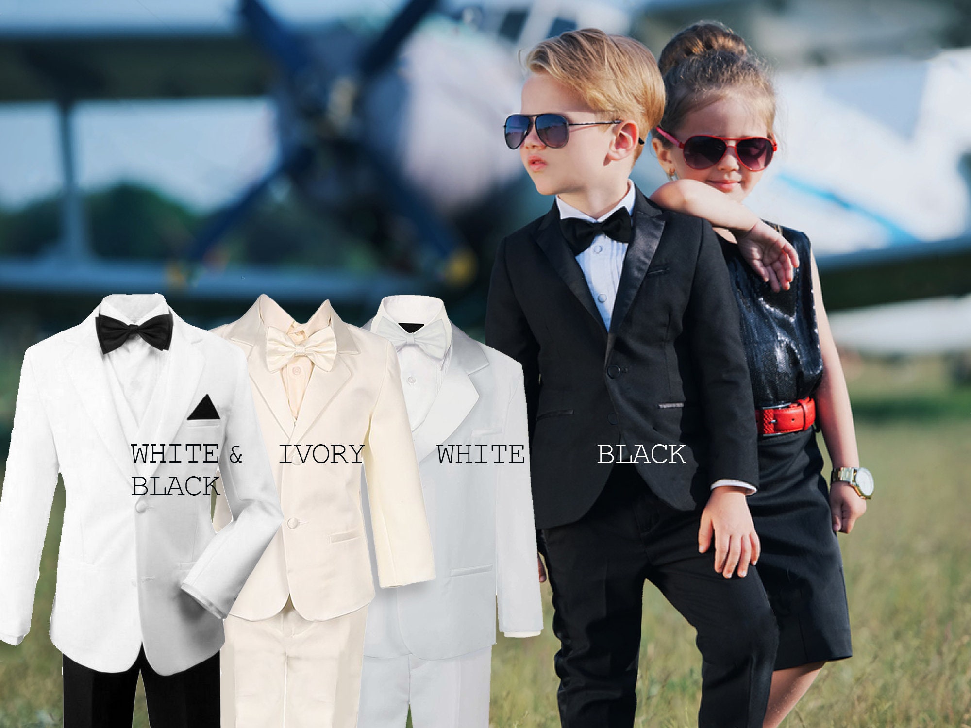 Kids Black Tuxedo