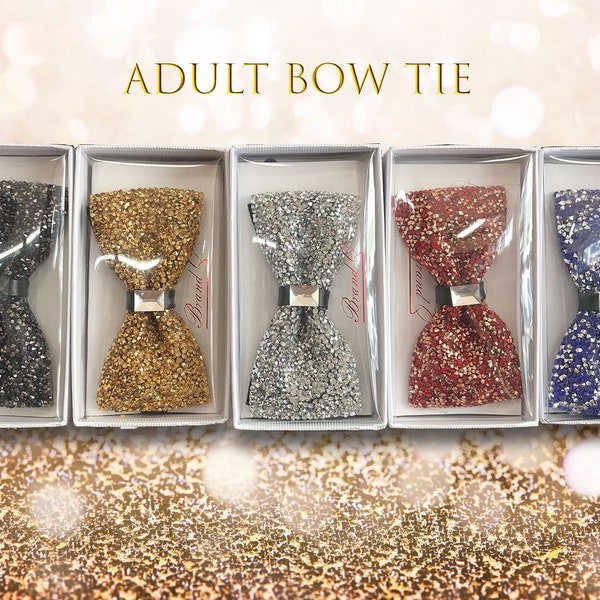 rhinestone bow tie men