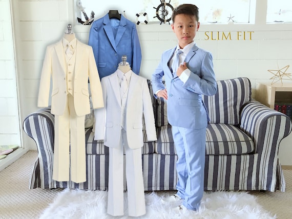 Boys ivory top dress shirt