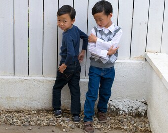 Boys Navy Denim Jeans, 40% SALES