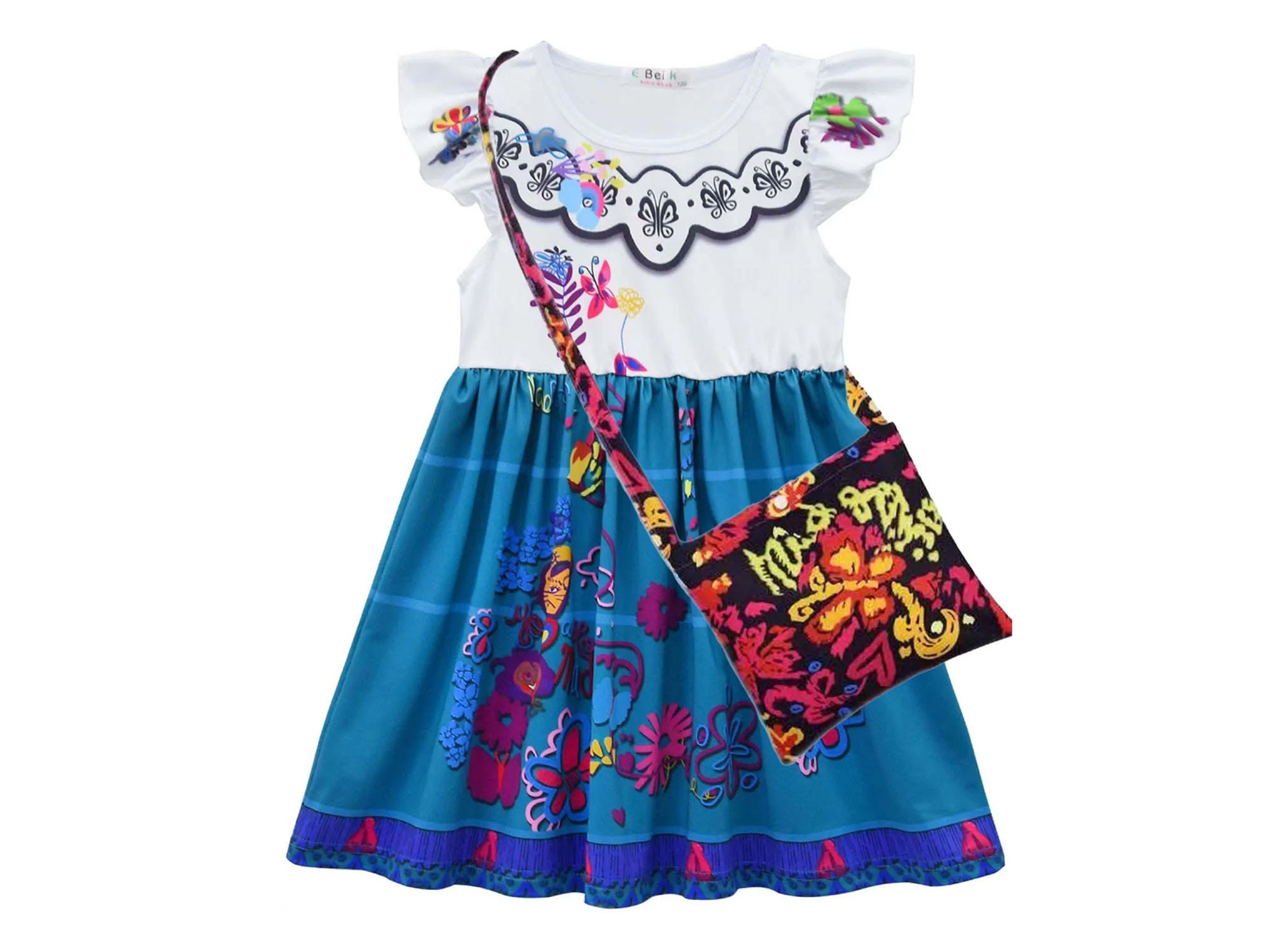 Girl Encanto Mirabel Inspired 2-Piece Twirl Dress & Purse, 2-9