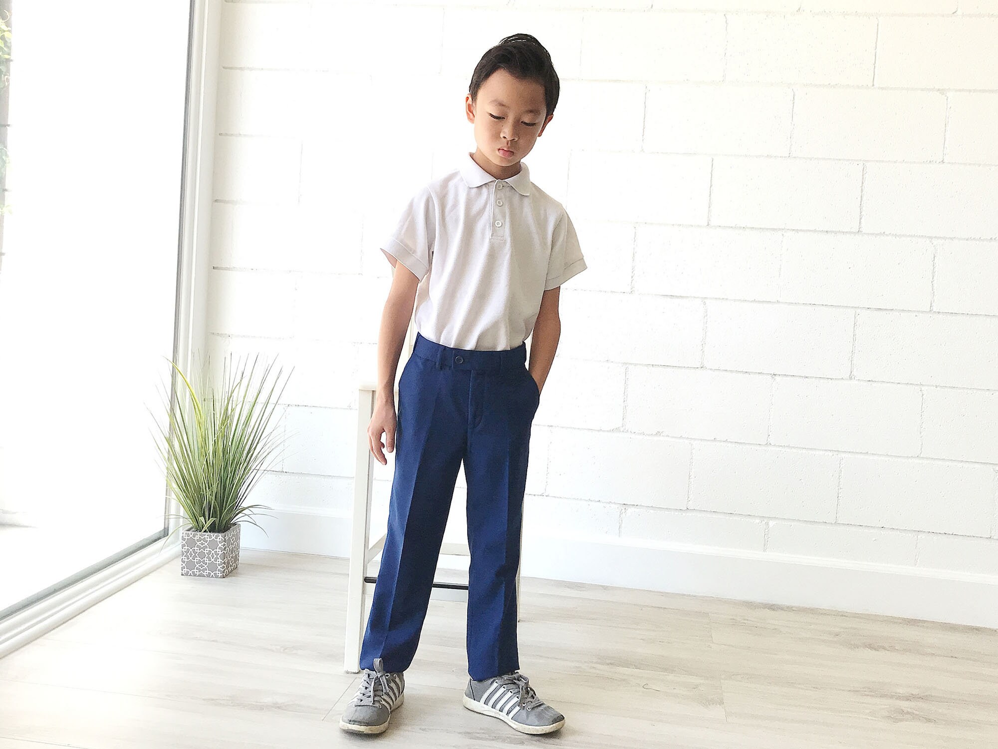 Slim Fit Boy School Uniforms Formal Event Tuxedo Suit Pants Etsy
