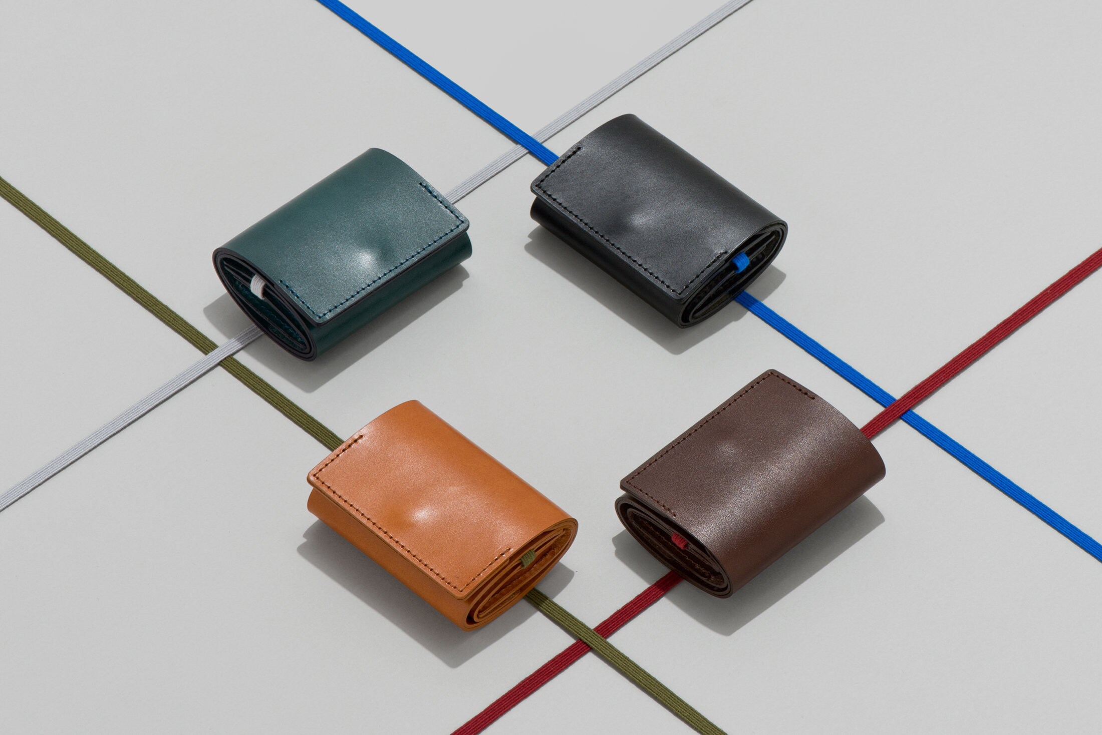 Leather Minimum Wallet / Card Size / Compact Small Slim Etsy