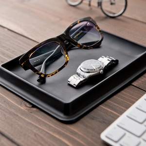 Leather Tray L / Pen tray / Watch tray / Glasses rest