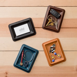 Leather Tray S / Pen tray / Watch tray