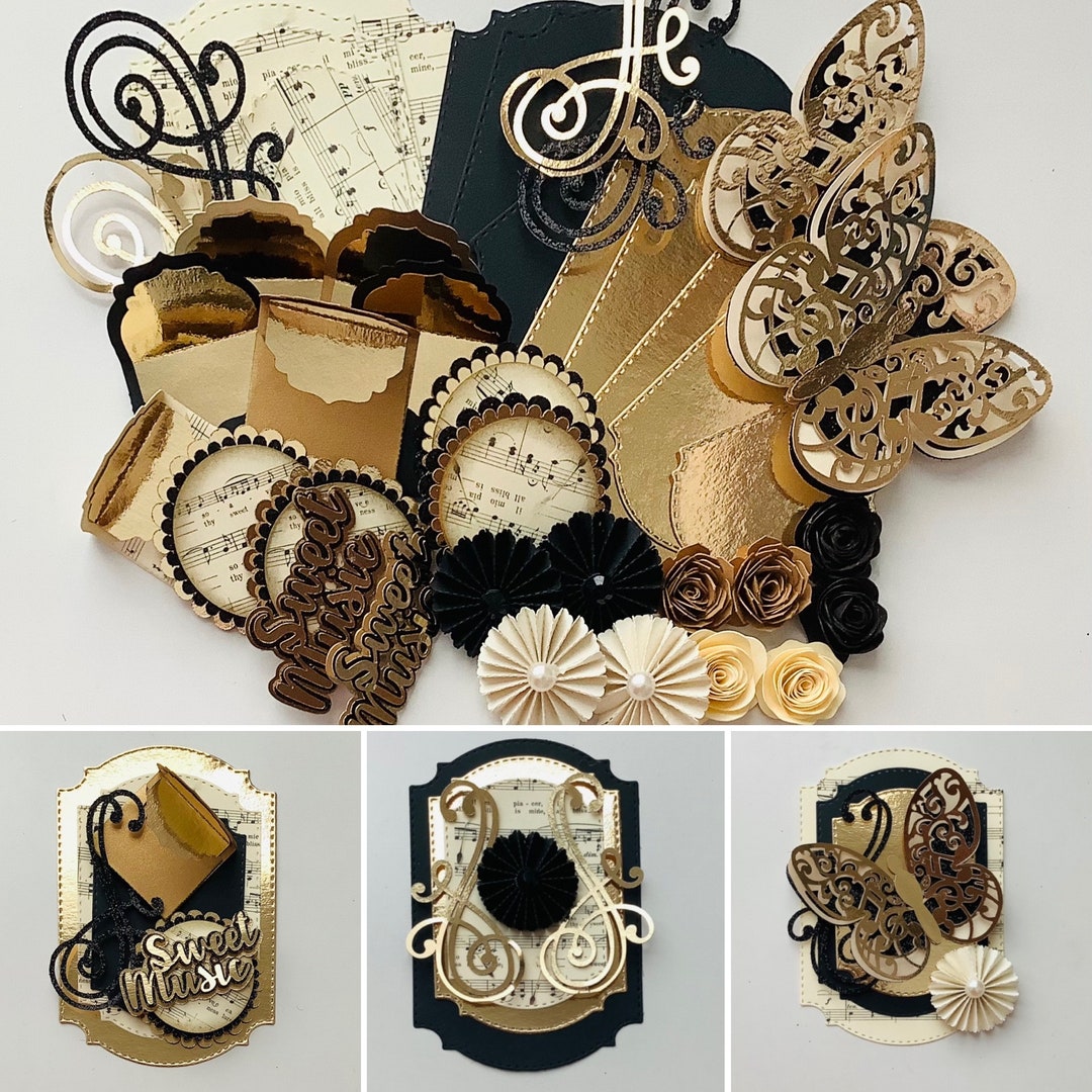 Musical Dandelions Paper Crafting and Scrapbooking Kit Etsy