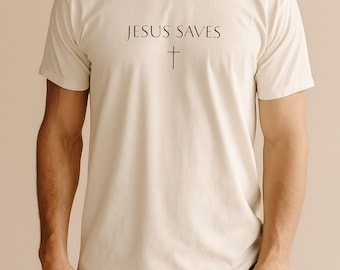 Jesus Saves T-Shirt: Unisex Comfort Colors Christian Tee