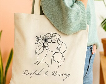 Minimalist Cotton Canvas Tote Bag: Eco-Friendly Reusable Shopping Bag