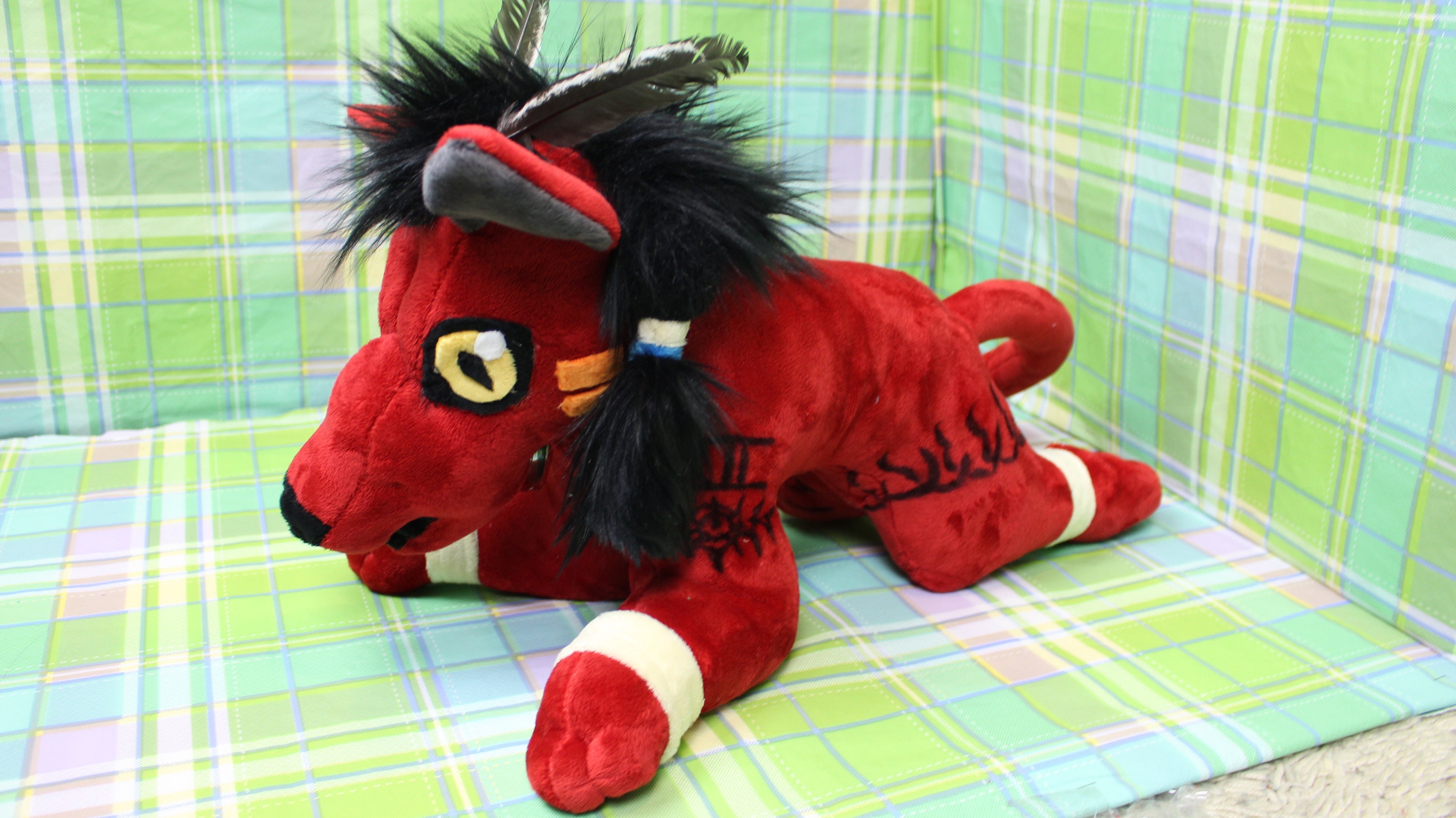 Red XIII Nanaki Final Fantasy 7 Plush HUGE Etsy