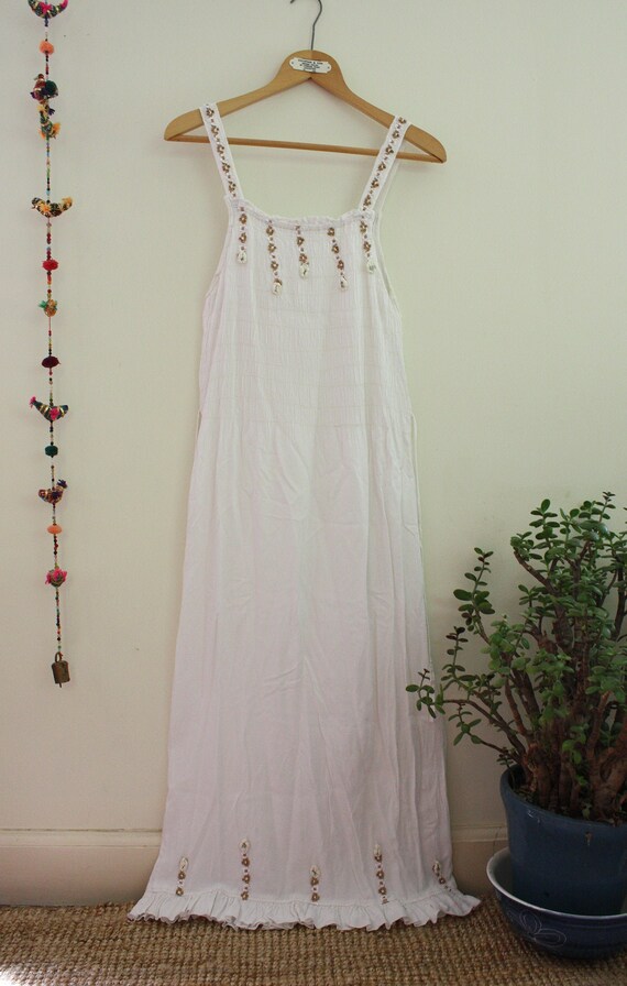 vintage white maxi dress