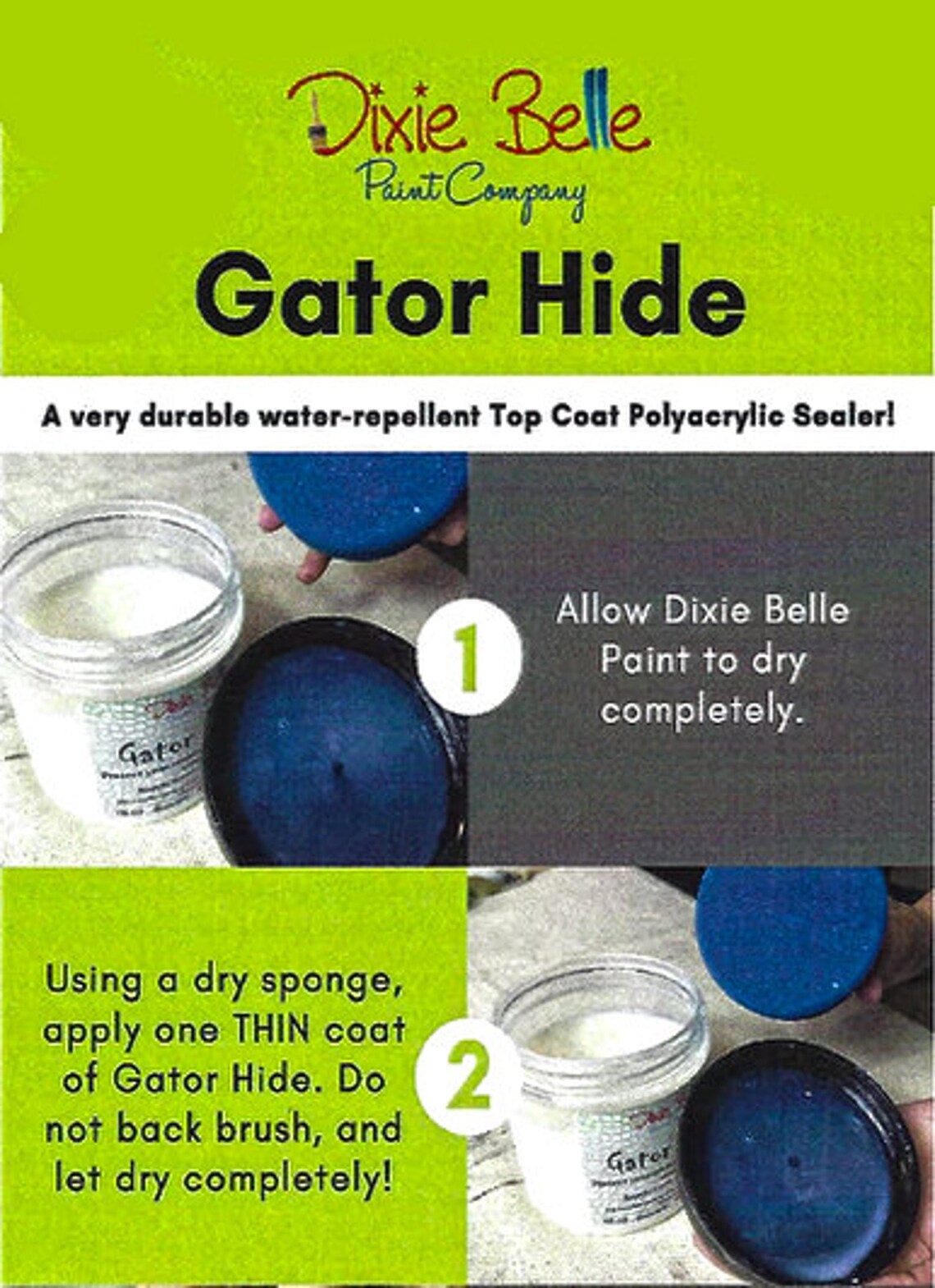 Dixie Belle GATOR HIDE, Gator Hide Dixie Belle, Dixie Belle Gator