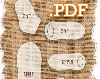 Download Sock Template Etsy