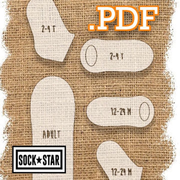 No Show Shoe Sock Jig Template 9 (pdf and svg), Adult, Infant & Toddler sizes. DIY jigs, w/bonus 11 oz. mug template, BONUS coupon code