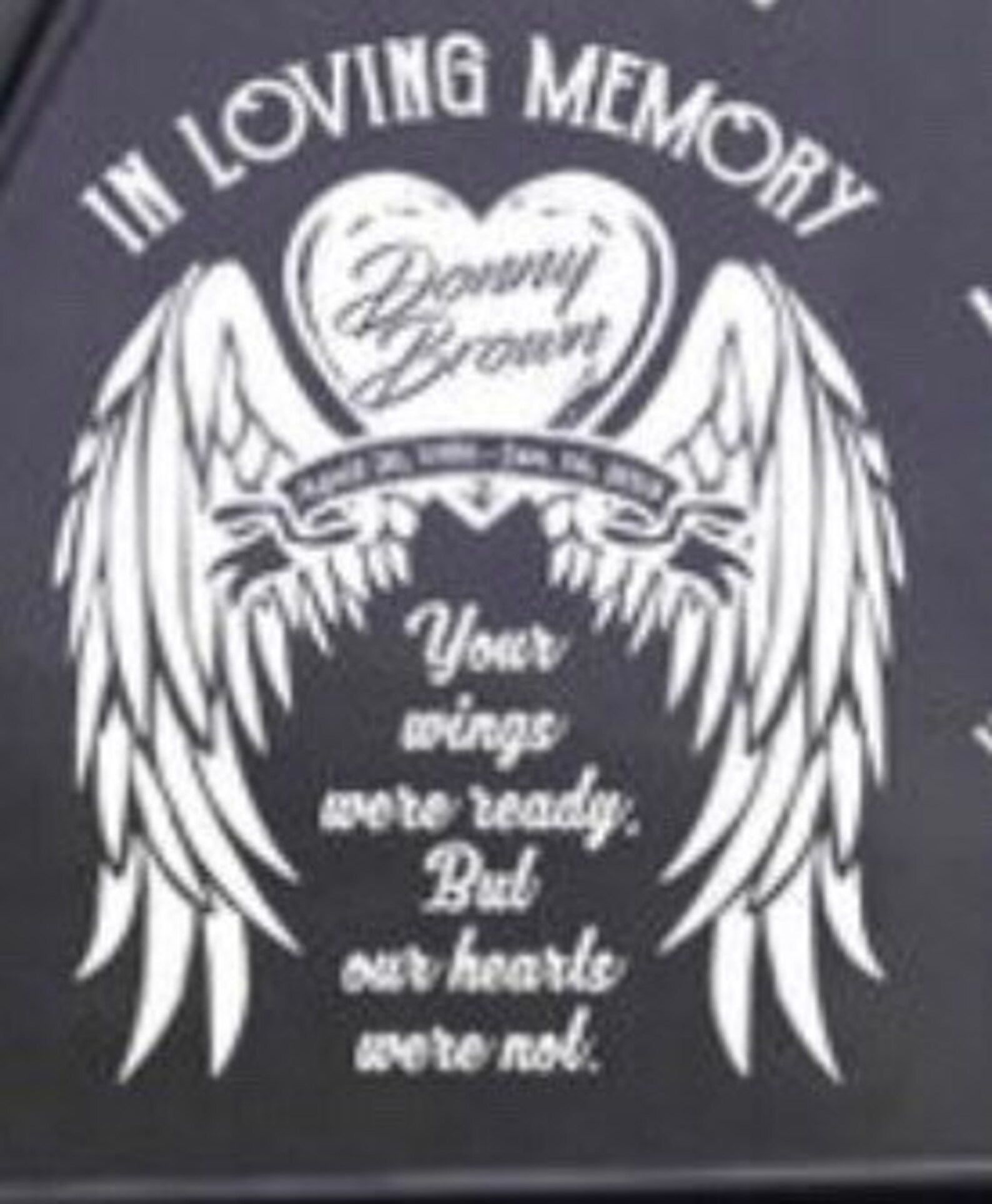 Memorial in Loving Memory Customizable Cuttable - Etsy