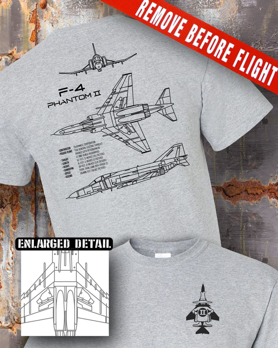 F-4 PHANTOM II LOGO Shirt , Airplane Pilot Military Aircraft F4 PHANTOM T- shirt