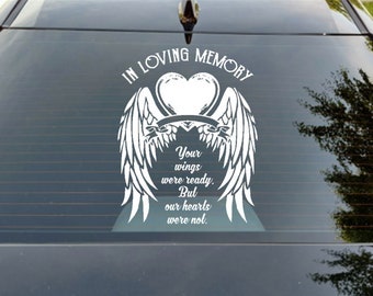 Memorial "In Loving Memory" customizable Cuttable decal digital art(.SVG)