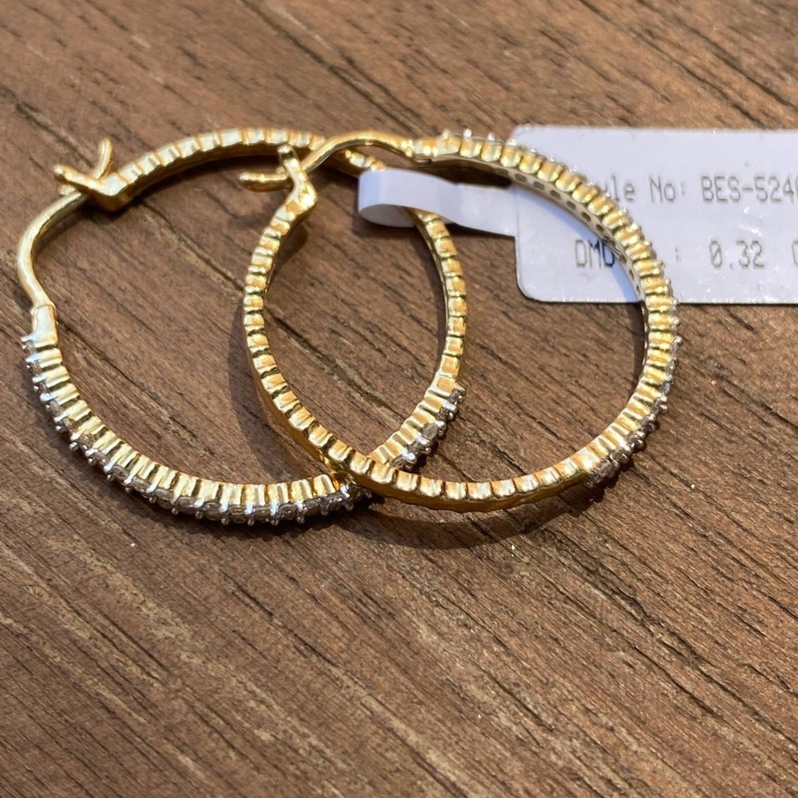 solid gold hoops