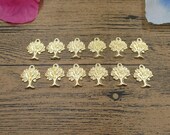 20 Whole Tree Charms,Gold Color-RS798