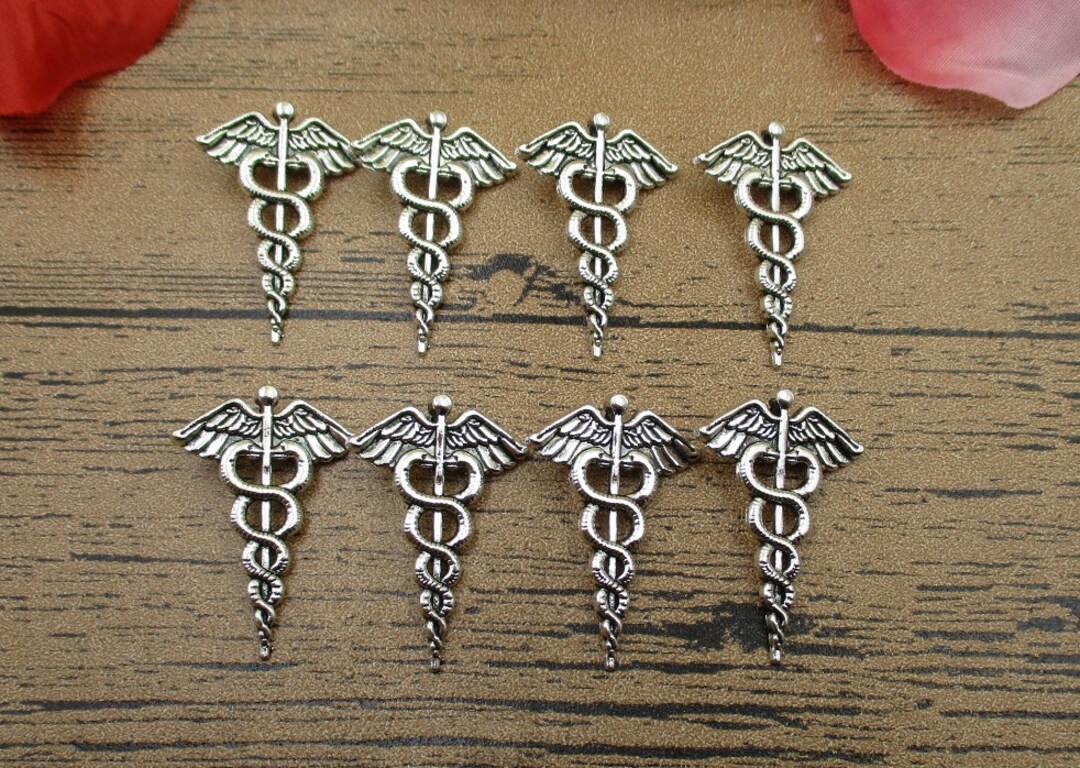 20 Hermes Scepter Charms Antique Silver Tonedouble - Etsy