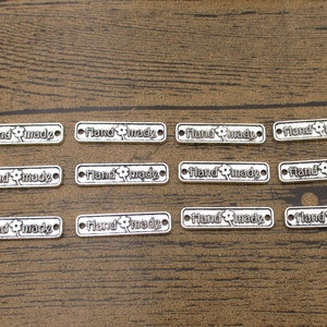 20 Berloques Conectores Artesanais, Tom Prata Antigo - RS1300