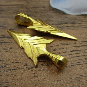6 Big Arrow Head Charms,gold Color-rs376 - Etsy