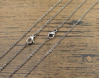 2 Finished Stainless Steel Chains-1.6mm-CS058